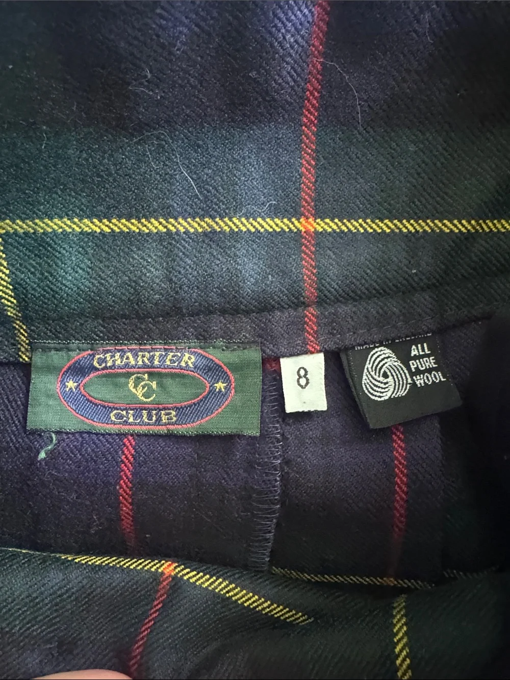 Charter Club line pleated